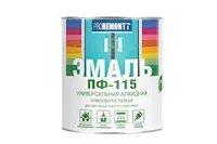 Эмаль ПФ-115 PROREMONT (БЕЛ.ГЛЯНЦ.0,9 КГ)