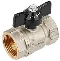 Кран шаровый "Standart" М-М 1 1/4", для воды General Fittings PN25 длинная ручка