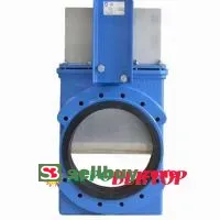 Задвижка шиберная CMO GL-02-500-ISO-NR DN500 PN10, CF8M / AISI 316 / Natural Rubber, выдв.шток, ISO-фланец