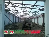 Каркас здания из пролетных ферм