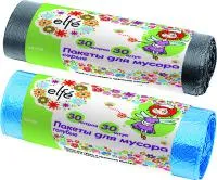 Пакеты для мусора 30 л*30 шт серые, Elfe