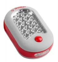 Фонарь светодиодный Зубр, 27 LED, магнит, крючок для подвеса, 3ААА