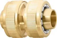 Муфта ремонтная для шланга, 3/4", латунная, Palisad