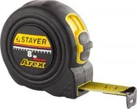 Рулетка Stayer Profi Arex, противоударный корпус, упрочненное полотно, 8 м, 25 мм