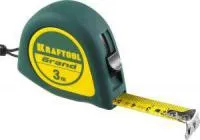 Рулетка Kraftool Grand, обрезиненный пластиковый корпус, 3 м, 16 мм