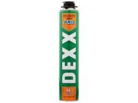 Пена Dexx Pro монтажная пистолетная, всесезонная, 750 мл