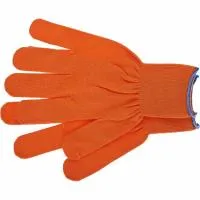 Перчатки нейлон, 13 класс, оранжевые, XL