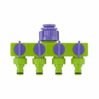 Разветвитель четырёхканальный 1/2"-3/4", регулируемый Palisad