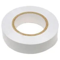 Изолента ПВХ, 19 мм x 20 м, 180 мкм, белая, Сибртех