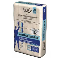 Штукатурка AlinEX AQUAPLASTER, 25кг (гидроизоляция)